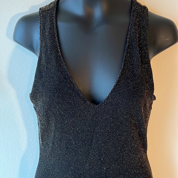 • Forever 21 Sparkly Shimmer Dress Gold and Black - Picture 4 of 12